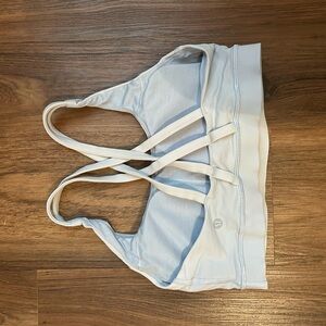 Light Blue Strappy Sports Bra